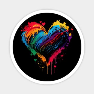 Heart with neon colors Magnet